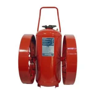 Ansul Red Line Wheeled Purple K Dry Chemical Fire Extinguisher, CR-I-K-150-C - 31500