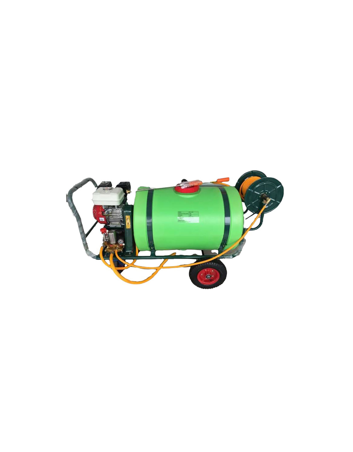 CN Wheel Barrow Heavy Duty Power Sprayer, 180L Tank Capacity, 6.5HP Engine, 30M Hose, OS-200T - Image 1