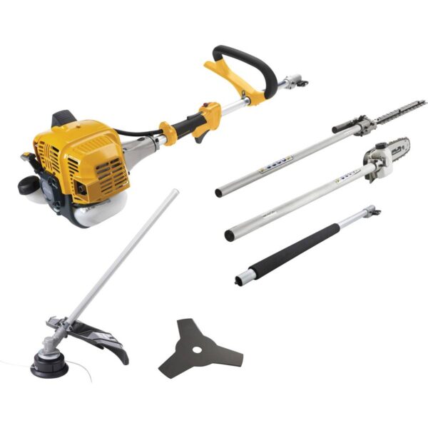 Stiga MT 330 Multifunctional 5-in-1 tool with 25.4 cc petrol engine Brushcutter with Strimmer Head or Metallic Blade and Hedge Trimmer or Pruner (Made in ITALY)