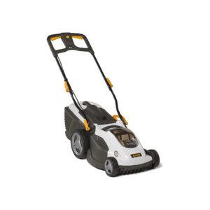 Alpina Italy AL1 38 Li Lawn Mower Cordless 48V with Battery & Charger, Black & White, 38 cm Cutting Width