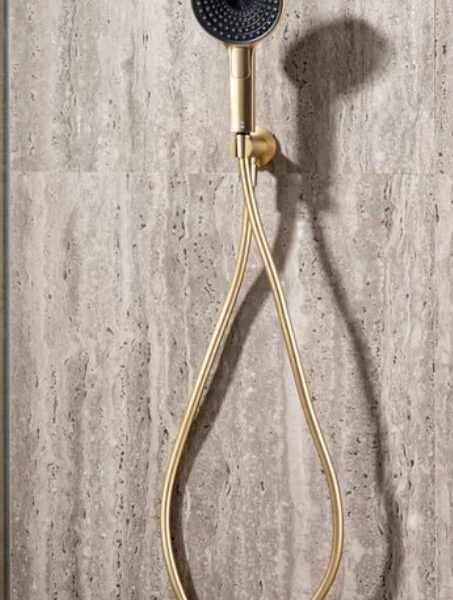 Hand Shower W/Hose HS106+GR039 Brush Gold