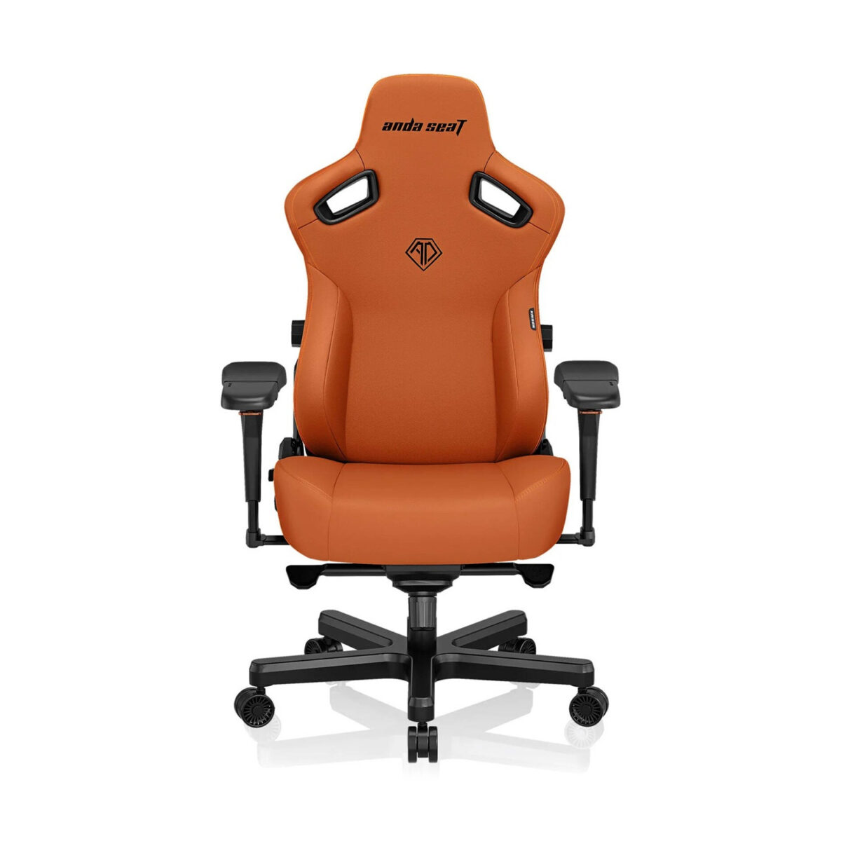 Anda Seat Kaiser 3 Large -Premium Ergonomic PVC leather, With Magnetic Memory Foam Neck Pillow - Orange - Image 1