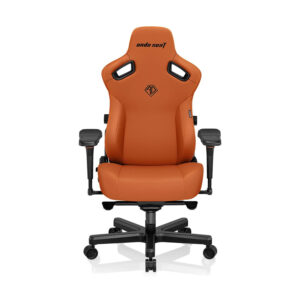 Anda Seat Kaiser 3 Large -Premium Ergonomic PVC leather, With Magnetic Memory Foam Neck Pillow - Orange
