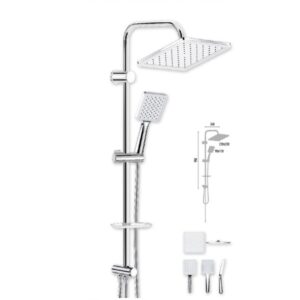 Queen Chrome Rain Shower Set Vs-2254