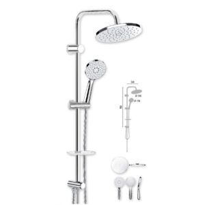 Nobel Chrome Rain Shower Set Vs-2427
