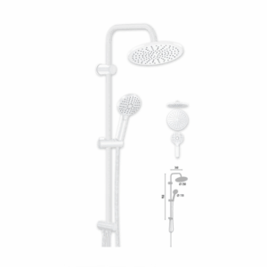 Rainmax Pure White Rain Shower Set Vs-2681
