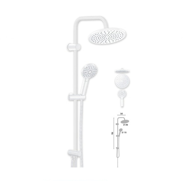 Rainmax Pure White Rain Shower Set Vs-2681