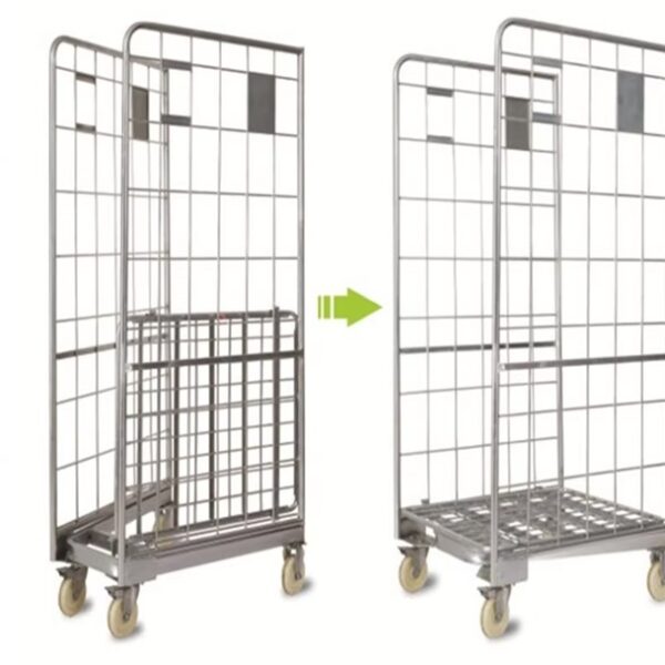 Folding Four Side Cage Trolley