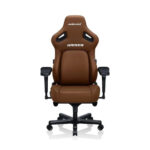 Andaseat Kaiser 4 Large Gaming Chair, Premium PVC Leather, High Density Foam, Memory Foam Head Pillow, Adjustable Armrests - Brown