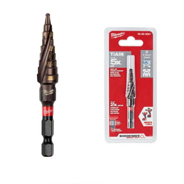 Milwaukee 4-12mm Shockwave Step Drill