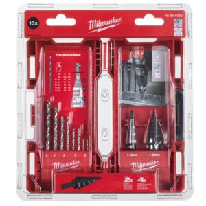 Milwaukee 10pcs Step Drill & HSS Bit Set