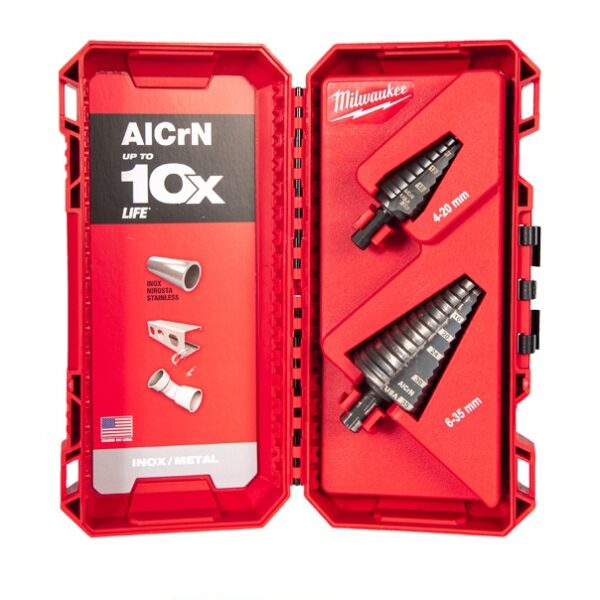 Milwaukee 2pcs Cobalt Step Drill Set 4-35mm