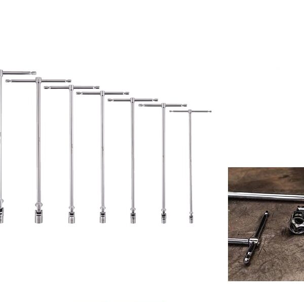 Milwaukee 7pcs T-Bar with Swivel Socket Set