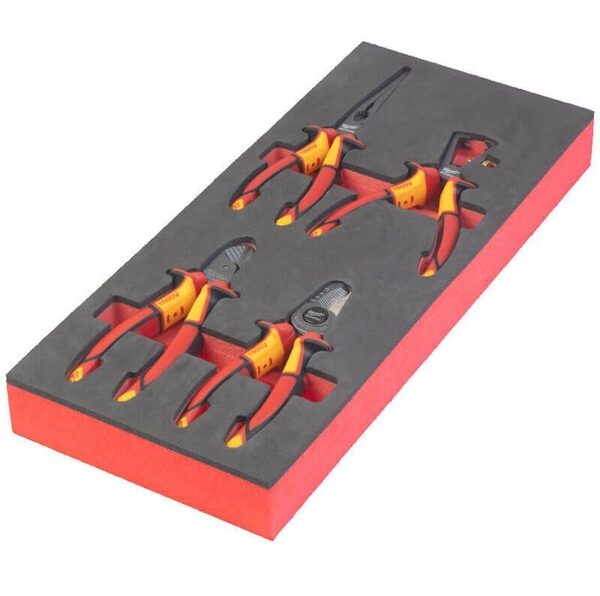 Milwaukee 4pcs VDE Pliers Foam Set