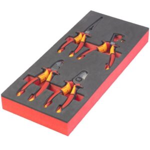 Milwaukee 4pcs VDE Pliers Foam Set