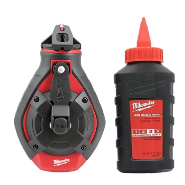Milwaukee 30m Bold Line Chalk Reel Red