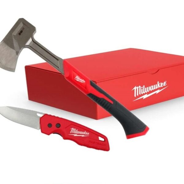 Milwaukee 40cm Splitting Axe & Knife Set