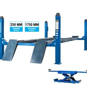 Nord 5 Ton 4-Post Lift with hydraulic jacking beam