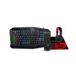 Redragon Gaming Essentials RGB Wired KeyBoard Mouse Headset & Mouse Pad 4 in 1 Set - Black - Image 4