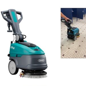 Tennant CS16 Battery Powered Walk Behin Floor Scrubber