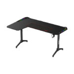 Twisted Minds WARRIOR L Shaped RGB Gaming Desk, Left - Black - Image 2