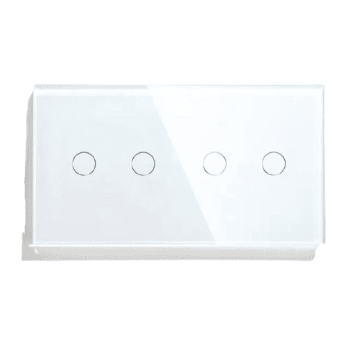 12 Zigbee 2+2 Gang Switch - White - Image 1