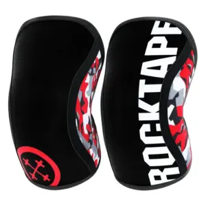 Rocktape Assassins Red Camo Knee Sleeves - 7mm - Small