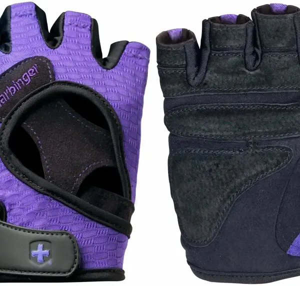 Harbinger Women's FlexFit Glove, Black/Purple S,M&L