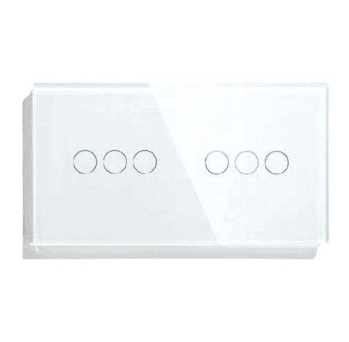 14 Zigbee 3+3 Gang Switch - White - Image 1