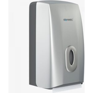 2 Roll Tissue Dispenser ABS Silver