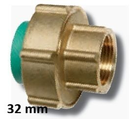 PPR UNION FEMALE THREADED ITALY 32mm