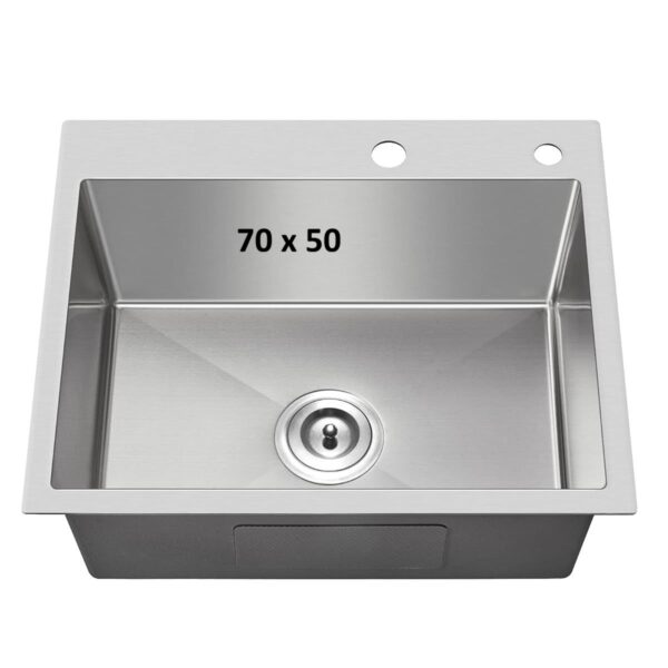 Stainless Steel Sink Depth 22cm - 70*50
