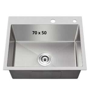 Stainless Steel Sink Depth 22cm - 70*50