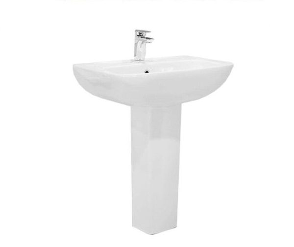 AQUASAN CLOUD WASH BASIN FULL PEDASTAL