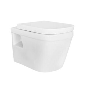 AQUASAN CLOUD WALL HUNG WATER CLOSET SET WITH SEAT COVER