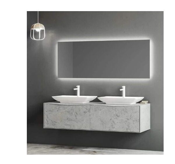 AQUASAN ORKA MONO MIRROR CABINET WASH BASIN 160 CM