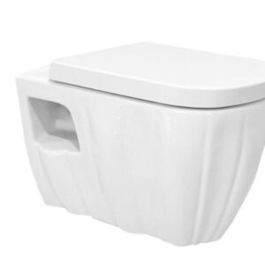 AQUASAN SHELL WATER CLOSET SET WITH SEAT COVER