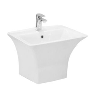 AQUASAN SQUARE WASH BASIN ONE PIECE 65 CM