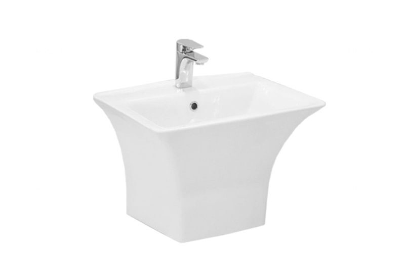 AQUASAN SQUARE WASH BASIN ONE PIECE 65 CM AQUASAN SQUARE WASH BASIN ONE PIECE 65 CM - Image 1