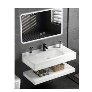 Luxurious 2 pc Granite sink & LED Mirror model 2