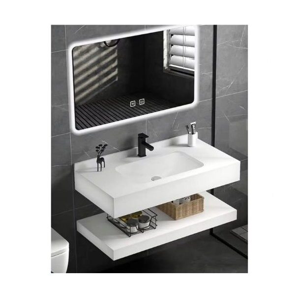Luxurious 2 pc Granite sink & LED Mirror model 2