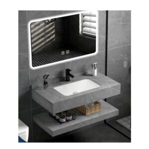 Luxurious 2 pc Granite Sink & LED Mirror model 3
