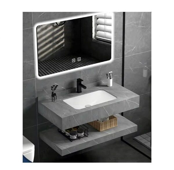 Luxurious 2 pc Granite Sink & LED Mirror model 3