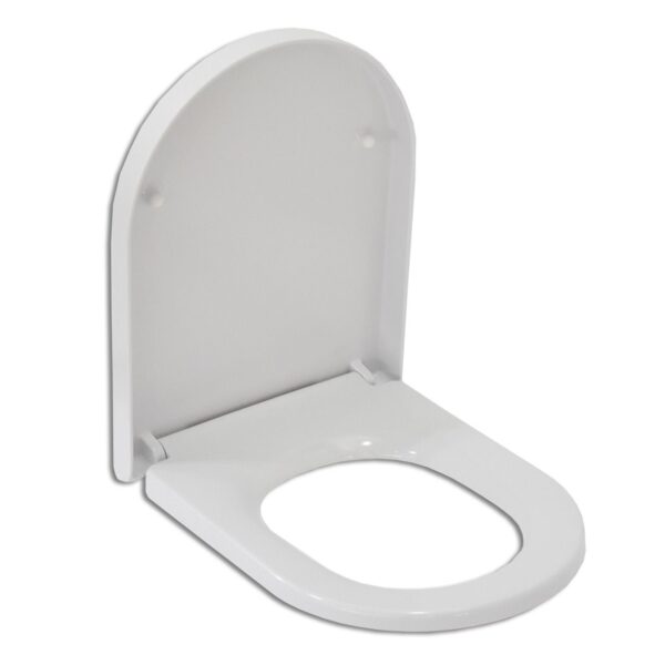 SEMI SLIM SOFT CLOSE SEAT COVER (THEA-WAHA-CIRCLE)-WHITE