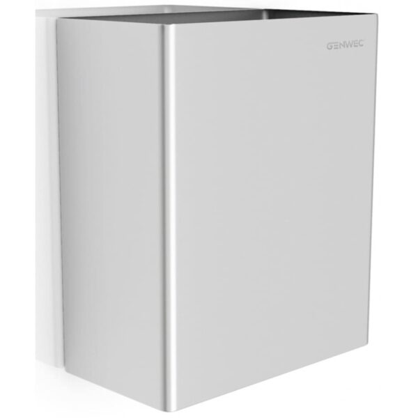 Wall mounted wastepaper bin 7L 304 stainless steel brushed
