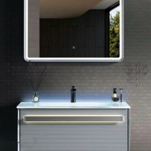 Illuminated Vanity Mirror Cabinet Set 80 cm