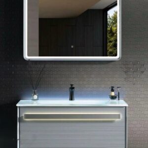 Illuminated Vanity Mirror Cabinet Set 80 cm