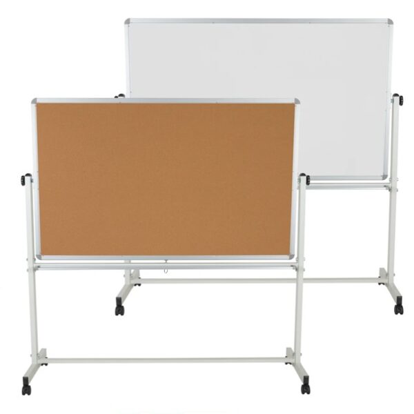 Cork/White Board with Moving Stand 60 x 90 cm