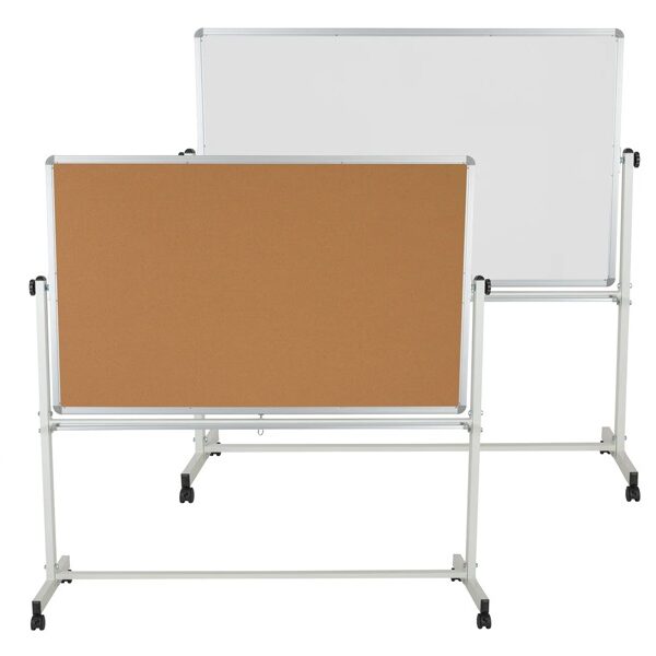 Cork/White Board with Moving Stand 90 x 120 cm