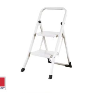 Marchetti 2 Steps Steel Ladder White